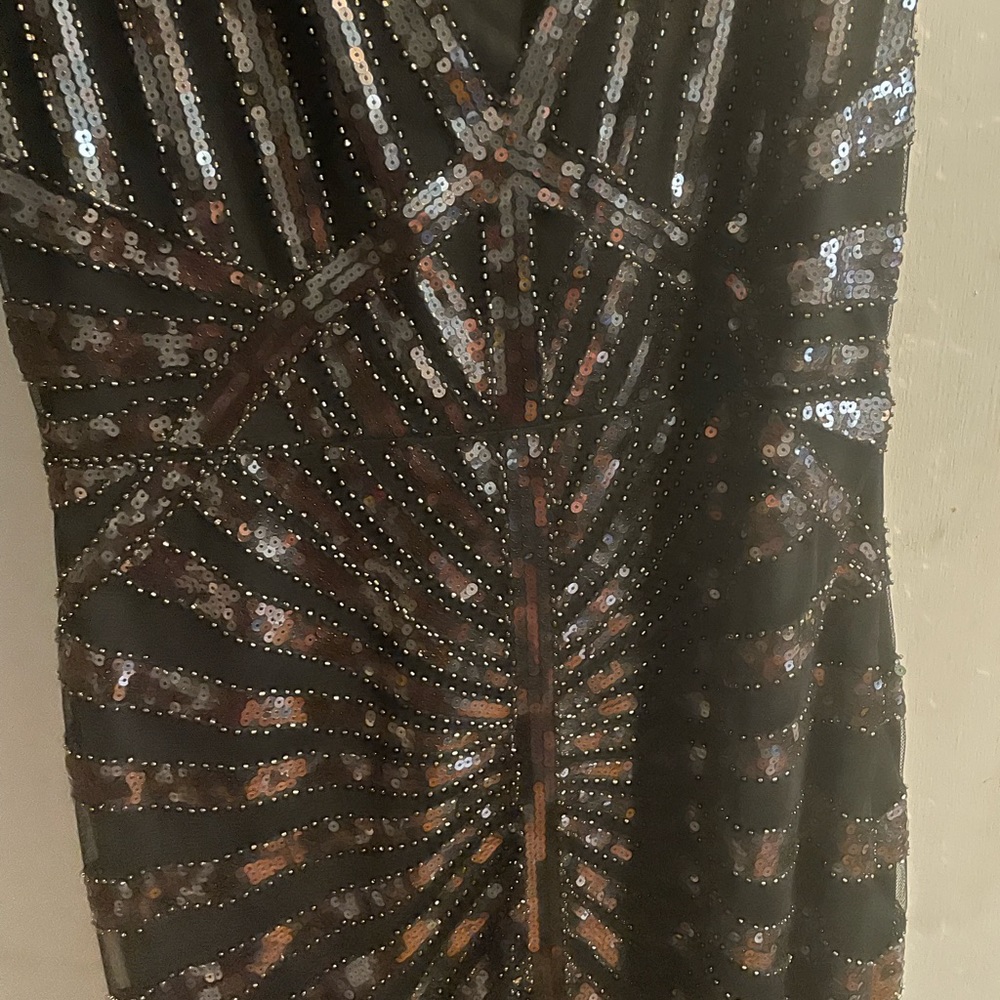 Long sexy sequin dress